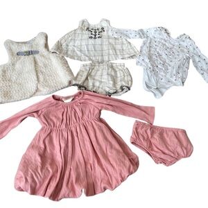 Bundle of 6 piece girls clothes 3-6 months
